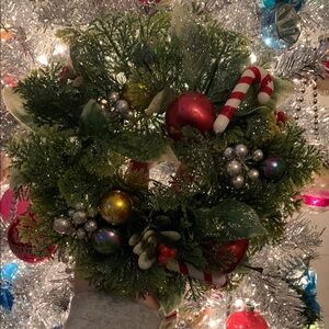 Vintage plastic Christmas candle ring